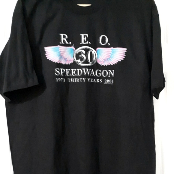 RARE! REO SPEEDWAGON 30 YR ANNIVERSARY CONCERT T SHIRT BLACK XL - Picture 2 of 6
